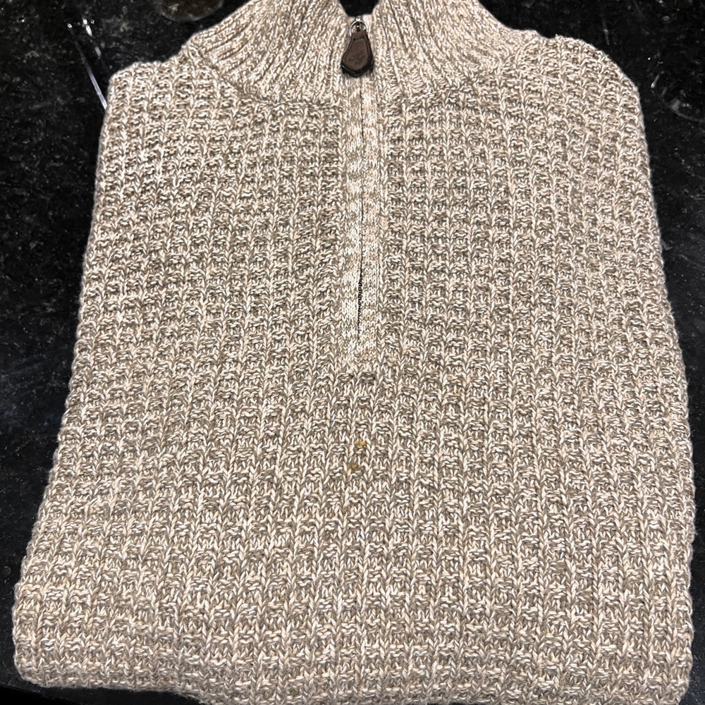 Tasso Elba half-zip mock-neck sweater. - Picture 3 of 7